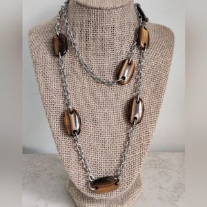 Tocara Tiger Eye Long Necklace